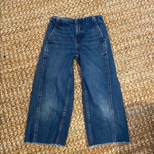Zara Cropped wide leg jean for girls